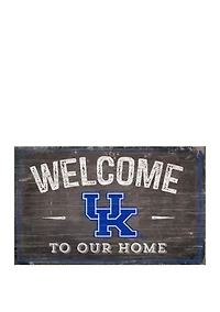 NCAA University of Kentucky Wildcats 11 in x 19 in  Welcome to Our Home Sign