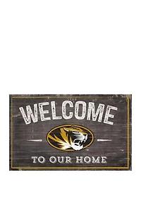 NCAA University of Missouri  Tigers 11 in x 19 in Welcome To Our Home Sign