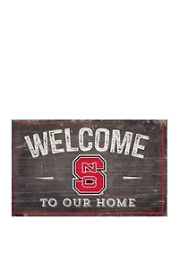 NCAA NC State University Wolfpack 11 in x 19 in Welcome To Our Home Sign