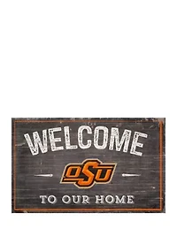 NCAA Oklahoma State University Cowboys 11 in x 19 in Welcome to Our Home Sign