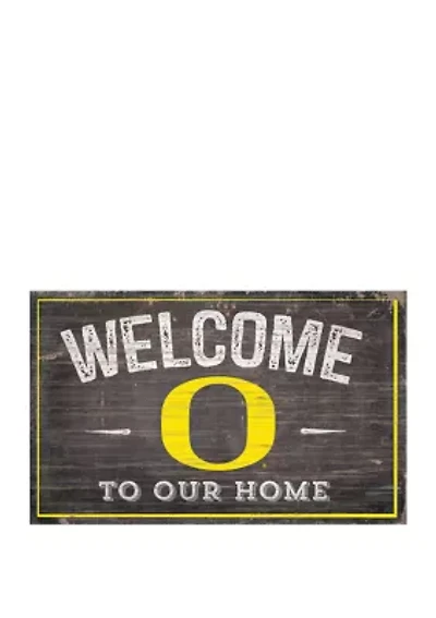 NCAA University of Oregon Ducks 11 in x 19 in Welcome to Our Home Sign