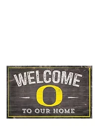 NCAA University of Oregon Ducks 11 in x 19 in Welcome to Our Home Sign
