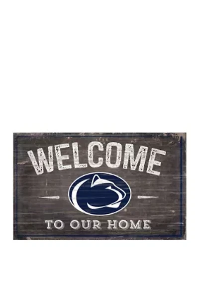 NCAA Penn State Nittany Lions 11 in x 19 in Welcome to Our Home Sign