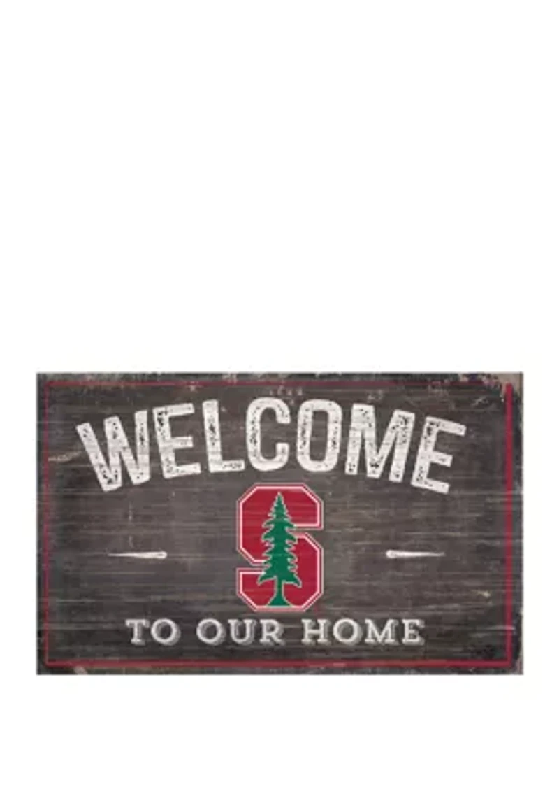 NCAA Stanford University Cardinals 11 in x 19 in Welcome to Our Home Sign