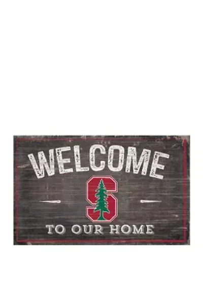 NCAA Stanford University Cardinals 11 in x 19 in Welcome to Our Home Sign