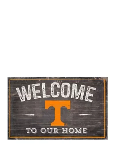 NCAA University of Tennessee Volunteers 11 in x 19 in Welcome to Our Home Sign