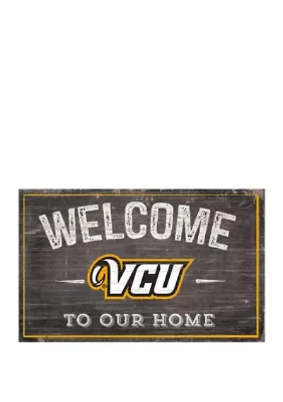 NCAA Virginia Commonwealth University Rams 11 in x 19 in Welcome to Our Home Sign