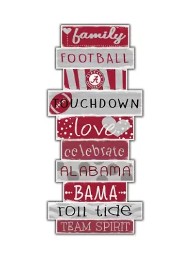 NCAA University of Alabama Crimson Tide 24 Inch Celebrations Stack Sign