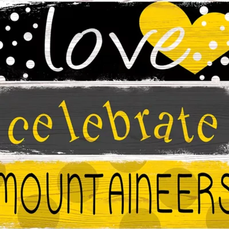 NCAA Appalachian State Mountaineers 24 Inch Celebrations Stack Sign