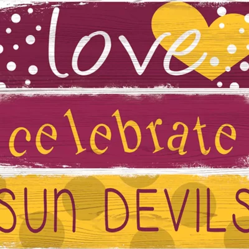NCAA Arizona State University Sun Devils 24 Inch Celebrations Stack Sign
