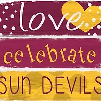 NCAA Arizona State University Sun Devils 24 Inch Celebrations Stack Sign