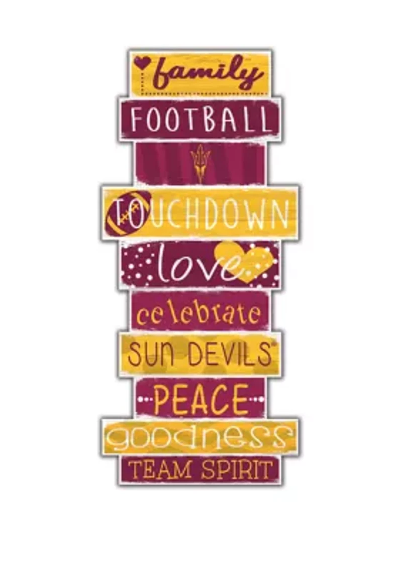 NCAA Arizona State University Sun Devils 24 Inch Celebrations Stack Sign