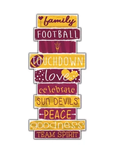 NCAA Arizona State University Sun Devils 24 Inch Celebrations Stack Sign