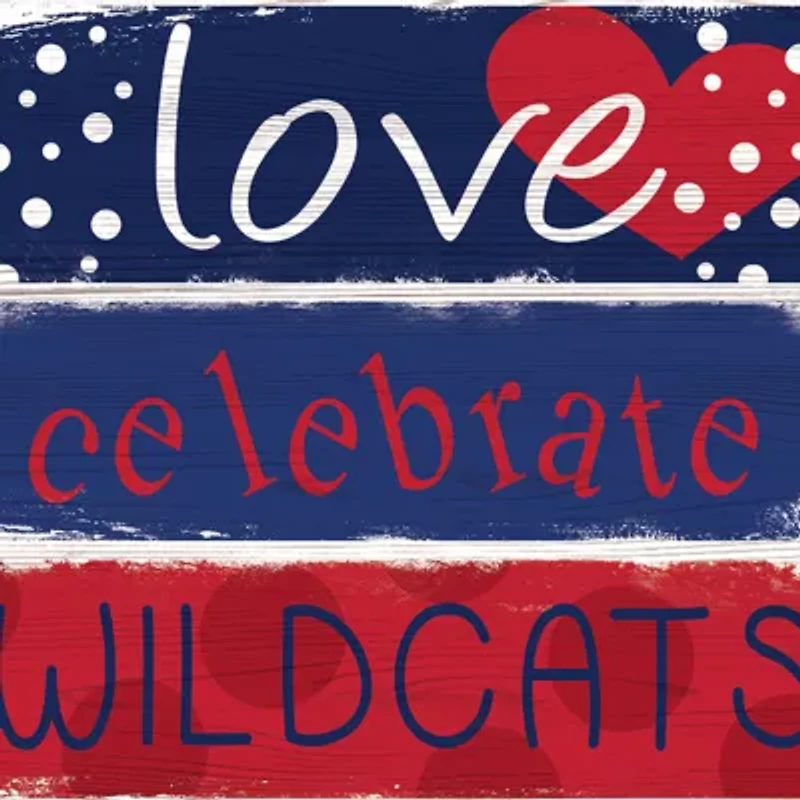 NCAA University of Arizona Wildcats 24 Inch Celebrations Stack Sign