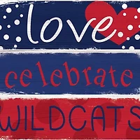 NCAA University of Arizona Wildcats 24 Inch Celebrations Stack Sign