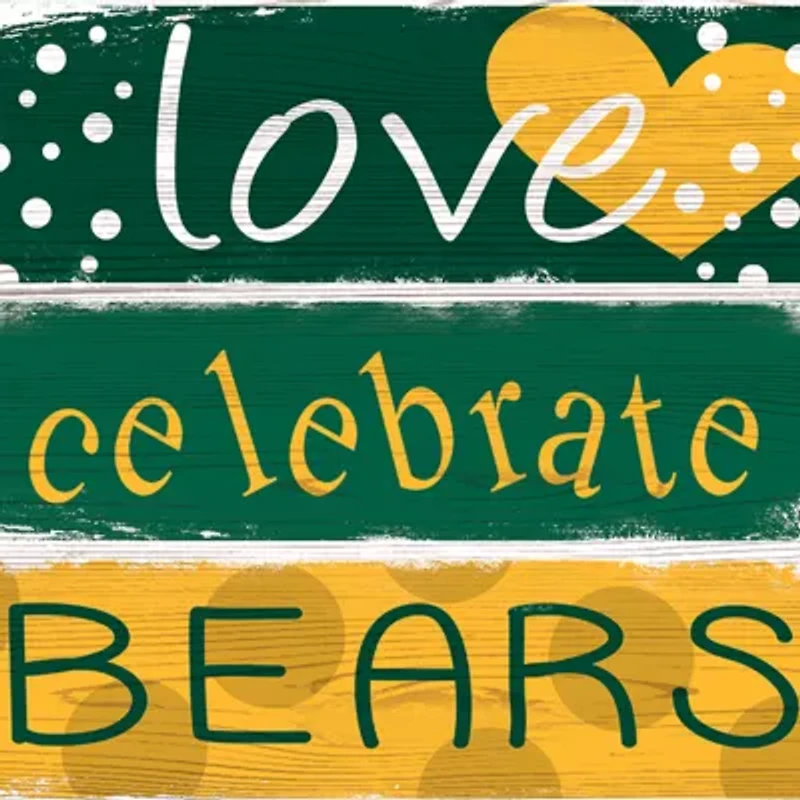 NCAA Baylor University Bears 24 Inch Celebrations Stack Sign
