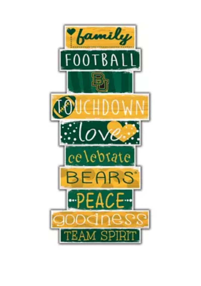 NCAA Baylor University Bears 24 Inch Celebrations Stack Sign