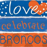 NCAA Boise State University Broncos 24 Inch Celebrations Stack Sign