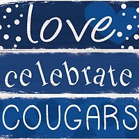 NCAA BYU Cougars 24 Inch Celebrations Stack Sign