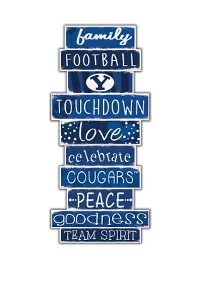 NCAA BYU Cougars 24 Inch Celebrations Stack Sign