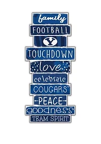 NCAA BYU Cougars 24 Inch Celebrations Stack Sign
