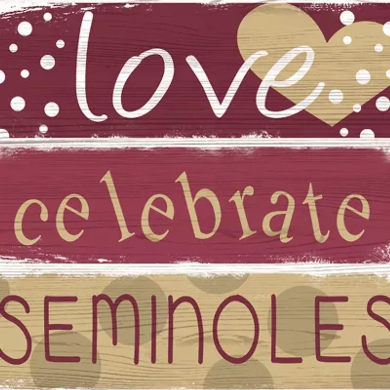 NCAA Florida State University Seminoles 24 Inch Celebrations Stack Sign