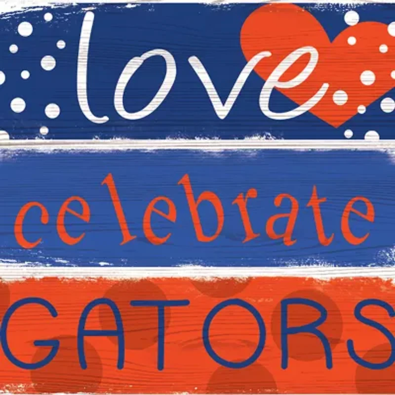 NCAA University of Florida Gators 24 Inch Celebrations Stack Sign