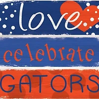 NCAA University of Florida Gators 24 Inch Celebrations Stack Sign