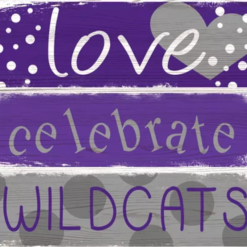 NCAA Kansas State University Wildcats 24 Inch Celebrations Stack Sign