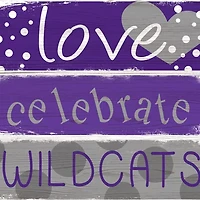 NCAA Kansas State University Wildcats 24 Inch Celebrations Stack Sign