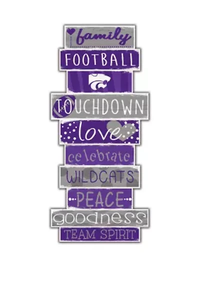 NCAA Kansas State University Wildcats 24 Inch Celebrations Stack Sign