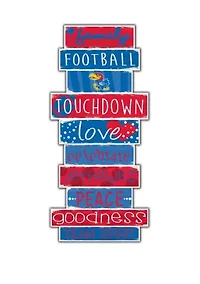 NCAA University of Kansas Jayhawks 24 Inch Celebrations Stack Sign