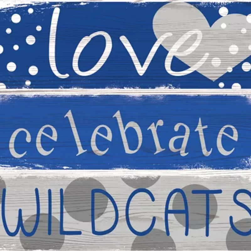 NCAA University of Kentucky Wildcats 24 Inch Celebrations Stack Sign