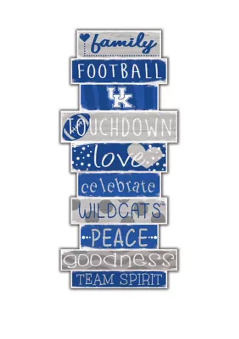 NCAA University of Kentucky Wildcats 24 Inch Celebrations Stack Sign
