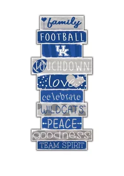 NCAA University of Kentucky Wildcats 24 Inch Celebrations Stack Sign