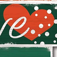 NCAA University of Miami Hurricanes Celebrations Stack 24 Inch Sign