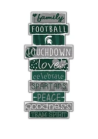 NCAA Michigan State Spartans University Celebrations Stack 24" Sign