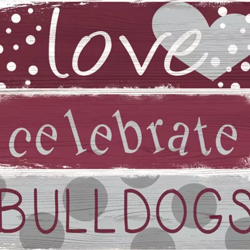NCAA Mississippi State Bulldogs Celebrations Stack 24 Inch Sign