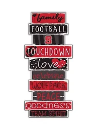 NCAA NC State Wolfpack Celebrations Stack 24 Inch Sign