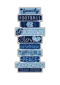 NCAA University of North Carolina Tar Heels Celebrations Stack 24 Inch Sign