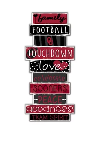 NCAA University of Oklahoma Sooners Celebrations Stack 24 Inch Sign