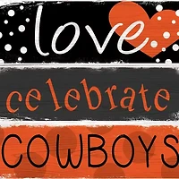 NCAA Oklahoma State University Cowboys Celebrations Stack 24 Inch Sign