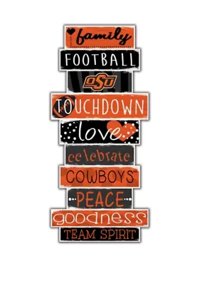 NCAA Oklahoma State University Cowboys Celebrations Stack 24 Inch Sign