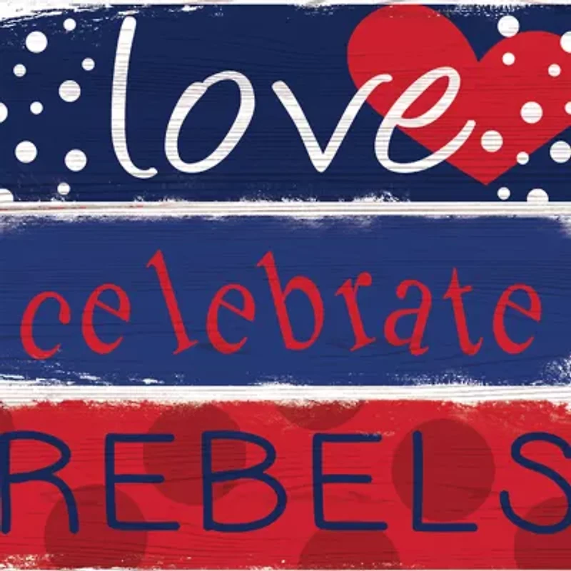 NCAA Ole Miss Rebels Celebrations Stack 24 Inch Sign