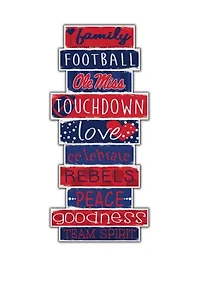 NCAA Ole Miss Rebels Celebrations Stack 24 Inch Sign