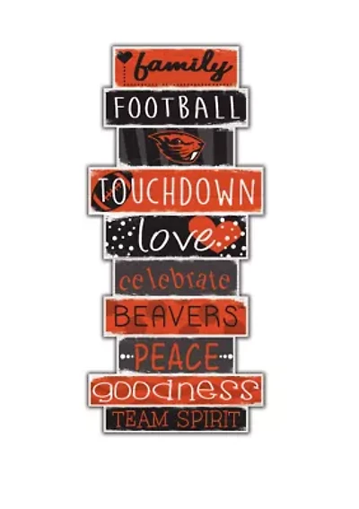 NCAA Oregon State Beavers Celebrations Stack 24 Inch Sign