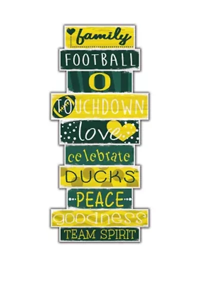 NCAA University of Oregon Ducks 24 Inch Celebrations Stack Sign