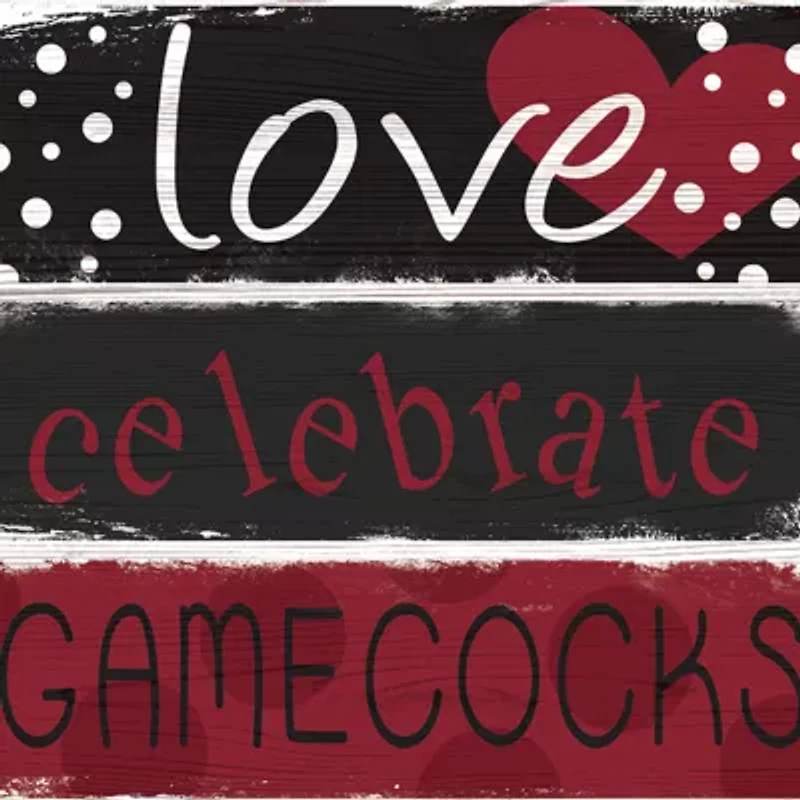 NCAA University of South Carolina Gamecocks Celebrations Stack 24 Inch Sign