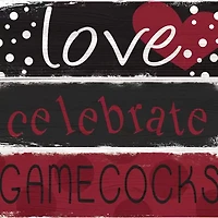 NCAA University of South Carolina Gamecocks Celebrations Stack 24 Inch Sign
