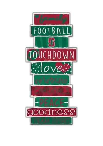 NCAA Stanford Cardinals Celebrations Stack 24 Inch Sign